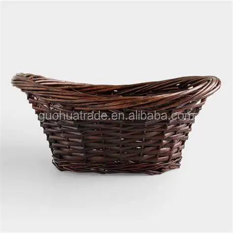 cheap oval willow storage basket wicker gift basket