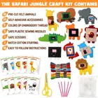 Toys Educational Toys Jungle Animals Kids Felt Sewing Kit Craft For Beginners