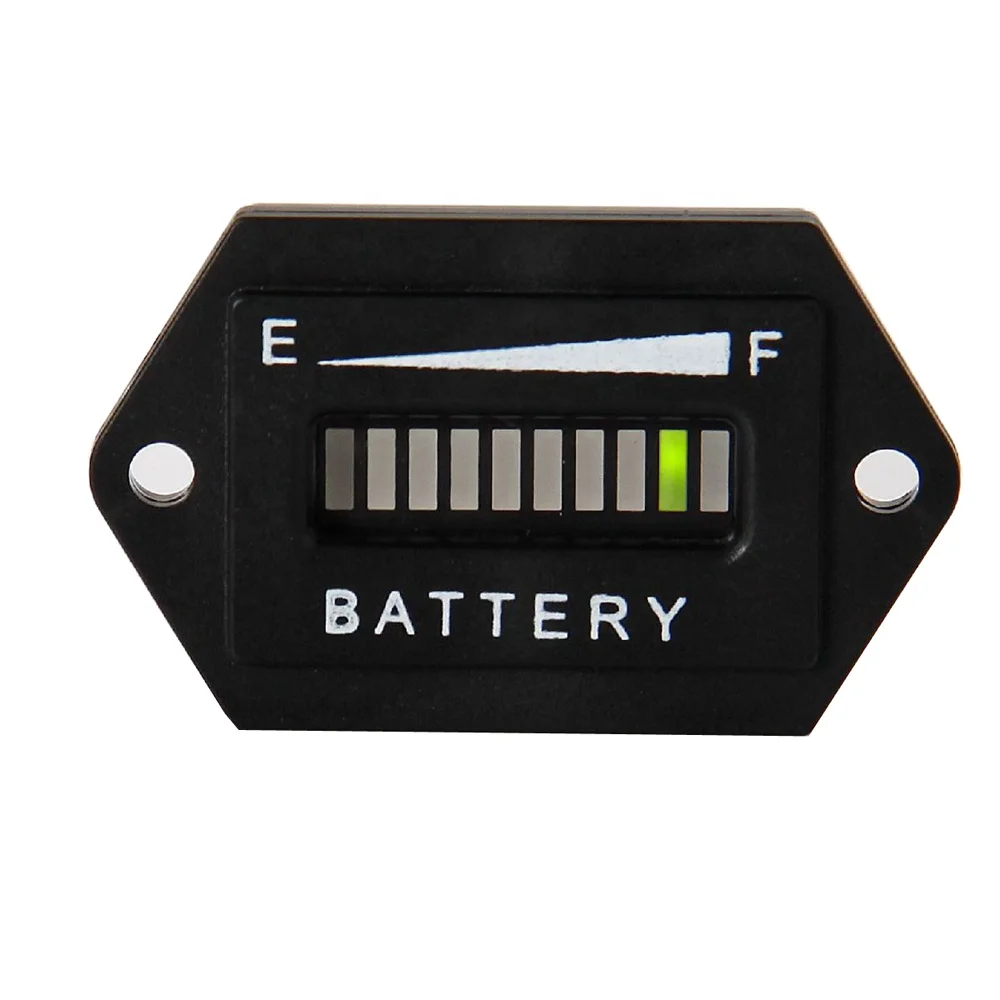 LED indicador de batería 12 V 24 V 36 V 48 V 72 v de plomo ácido de la batería de almacenamiento de electricidad inalámbrica metro