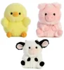 High quality plush small animal toy cuddly soft plush stuffed pig/duck/cow/pig animal wholesale supplier small plush toy