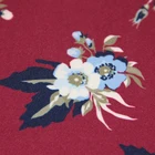 Printed floral polyester spandex elastic jersey knit fabric-1800230