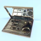 Glitter eyeshadow palette private label makeup empty custom eye shadow palette packaging
