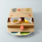 Hot sale custom cartoon food grade 100% melamine children tableware kids dinnerware dinner set
