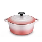 Cooking Pot 3pcs Enamel Cast Iron Cooking Pot Cookware Set