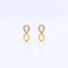 Number Earrings Simple Infinite Number 8 Zircon Earrings For Men And Women