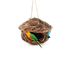 Eco-friendly Grass Weaving Bird Cage Home And Garden Decoration Home Decoration Accessories