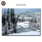 Wholesale Modern Forest Picture Home Goods Wall Art Canvas Prints Landscape Tree Painting Snow