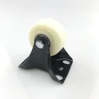 50mm Double Ball Bearing PP Caster Wheels Medium Duty Castor Fixed Castor
