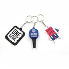 Factory custom 3D/2D soft pvc keychain key chain / Soft Rubber Keychains / Silicone Keyring