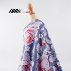 Factory price garment wholesale kint DTY flower stretch 92 polyester 8 spandex fabric with crush