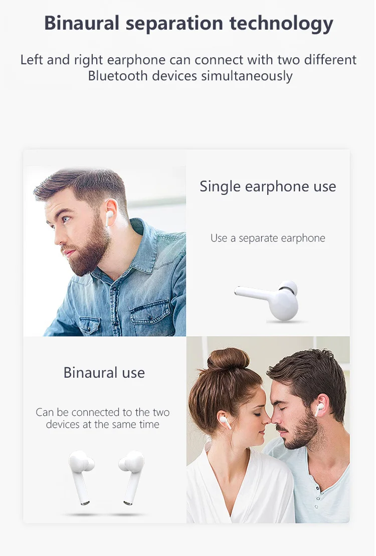 Amazon Hot Selling Tws Earbuds for airport Manufacturing Mono Headset Tw50 40 Bluetooth Headphone Wireless Earphone With Mic - ANKUX.COM