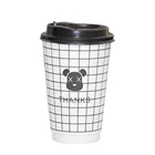 disposable logo custom eco friendly Insulation paper coffee 16 oz hollow cup free sample