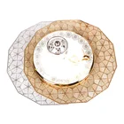 Polygon PVC Table Place Mat Plate Mat for Kitchen Dining Restaurant