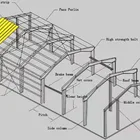 Durable custom light steel warehouse for sale