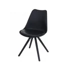 Professional manufacturer wholesale wooden legs multi-colored modern plastic dining chair