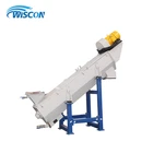 factory outlets recycling waste plastic conveyor machinery for PET pp pe flakes recycling