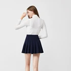 women summer pleated skirt slim plus size A-line skirt ladys long legs short skirt