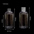 In Stock Small 120ml 4oz PET Clear Round Plastic Alcohol Spray Bottle with Cap for Hand Sanitizer Gel