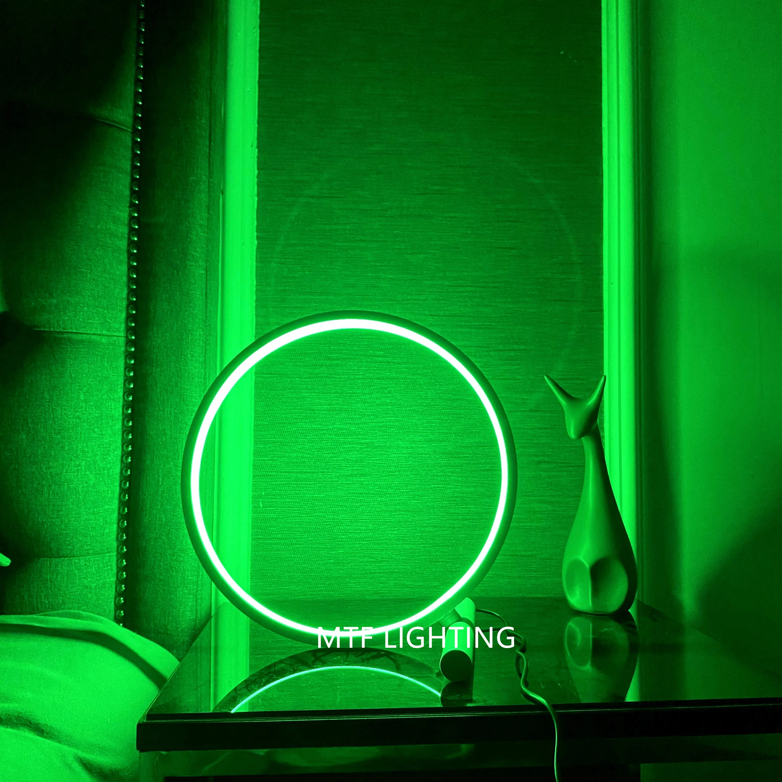 Nodic circle light USB color changing bedroom bar home decor led CCT RGB minimalist table lamp