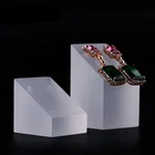 Frosted Display Manufacturer Desktop Jewelry Vertical Stand Frosted Acrylic Necklace Display