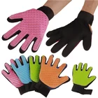 Petwant 2020 Pet Bath Massage Silicone Dogs and Cats Pet Deshedding Hair Remover Grooming Glove Brush