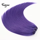 China Factory Hair Bundle Straight Virgin 12A Grade Brazilian Human Purple Hair Extensions