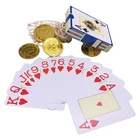 Luxury high quality customized waterproof pvc casino poker playing cards 100% plastic card printing