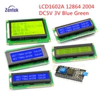 LCD1602 1602A 2004 12864 manufacturers module Blue Green screen 16x2 20X4 Character Screen LCD Display Modules
