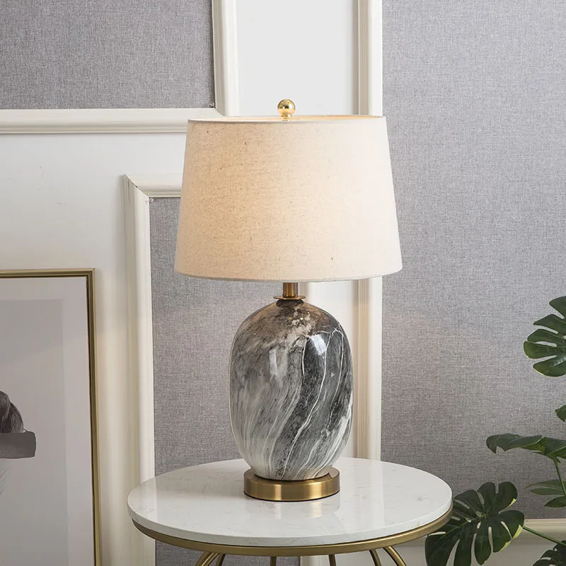 American Chinese E27 ceramic desk lamp retro home decoration table lamp