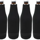 Neoprene beer bottle cooler sleeve zipper koozies