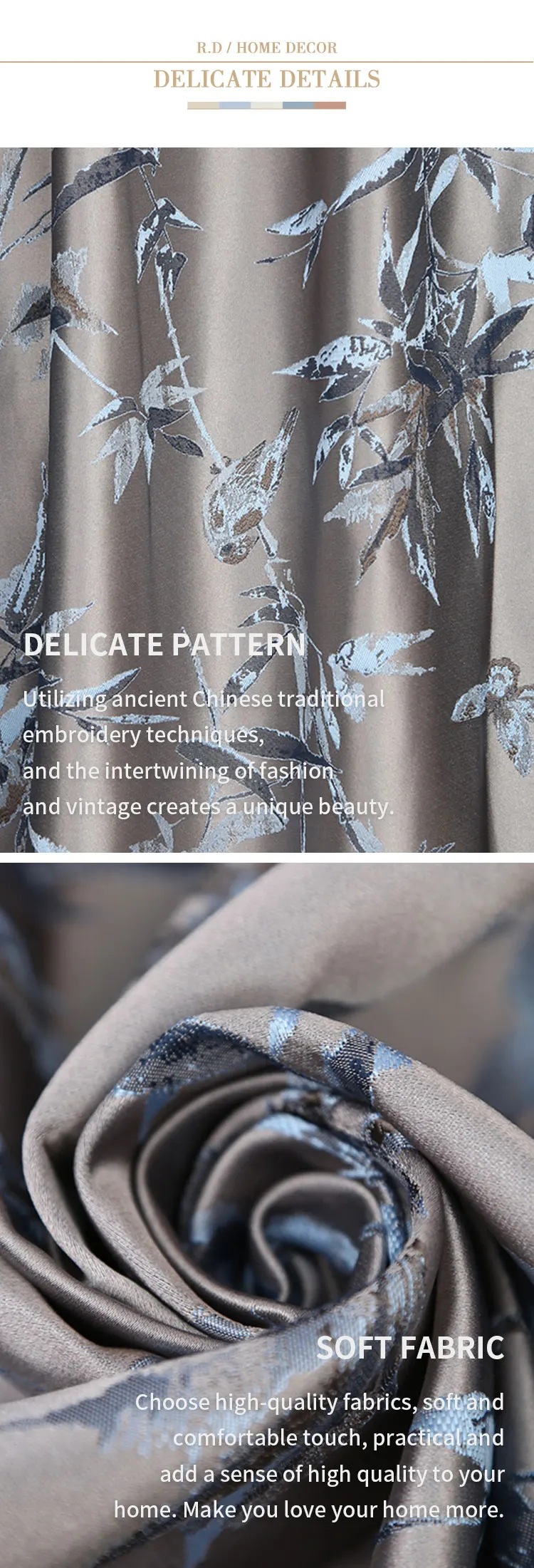 Curtain Fabric 100% Polyester Blackout Fabric