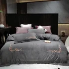 Super Sets Super Soft Warm Winter Duvet Cover Sets Flannel Fleece Velvet Bedding Sets