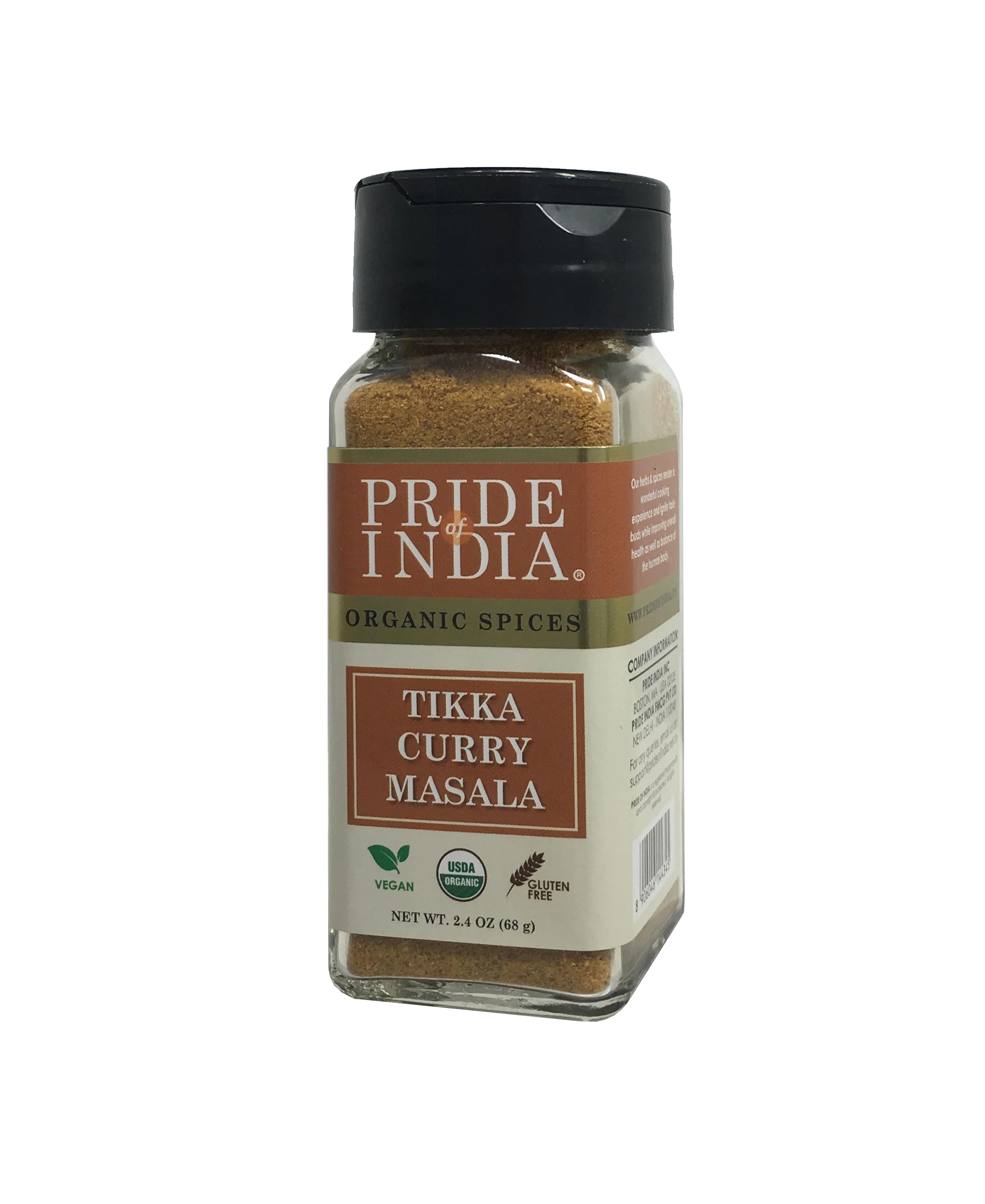 organic tikka curry masala hot (16 oz,545 gms) jar