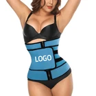 wholesale custom logo women sauna sweat corset vest latex waist trainer belt private label with zipper