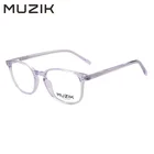 LA006 Transparent Fashion Small Simple Woman Acetate Anti-Blue Light Optical Glasses Frame