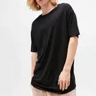 OEM Fashion Men Summer Simple Design Plain Relaxed Fit White Cotton Blank T-Shirt