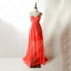 ODM Party one shoulder red long chiffon sexy evening dress women