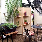 Bamboo folding water proof natural color room divider