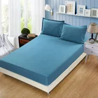 High Quality 100%Cotton Solid Color Bedding Fitted Sheets With Elastic