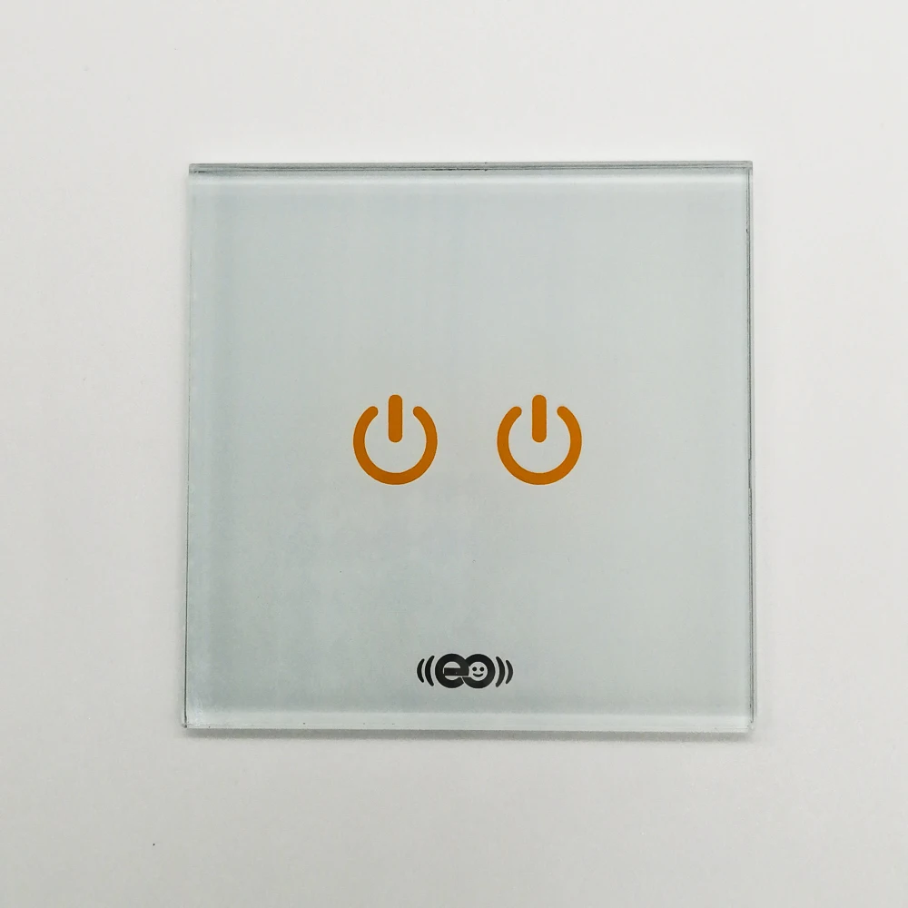 Factory  Glass Plate  Large Touched Silk Screen Switch White Coated Film Glass panel