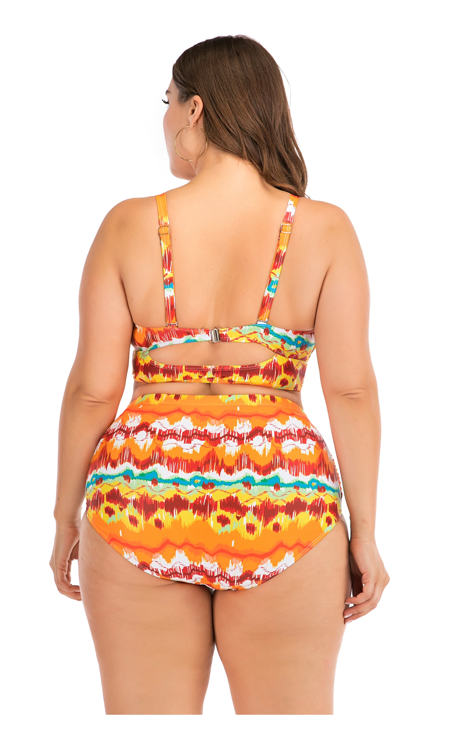 Aoshili Custom New Colorful Sexy Plus Size Bikini Set Beachwear Luxury