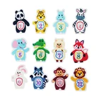 Newborn Keepsake photos picture album scrapbook first year animal baby monthly milestone stickers for baby kids