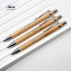 promotional natural wooden luffa bamboo eco-friendly ball point pen