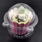 Hot sale exquisite custom transparent plastic cake clamshell container