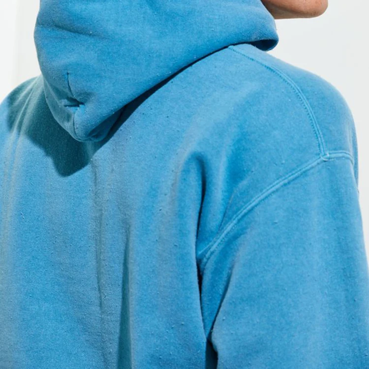 blue men hoodie