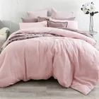 100% Stone Washed 100% Natural Pure Linen Flax Fiber Linen Bedding Bed Sheet Set