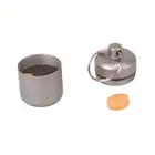 Travel aluminum alloy Pill Box keyring, Weekly aluminium alloy Medicine Storage Organizer Container Case