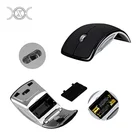 2.4G Wireless Optical Foldable Mouse Customized Logo Optical USB Cordless Arc Mice For PC