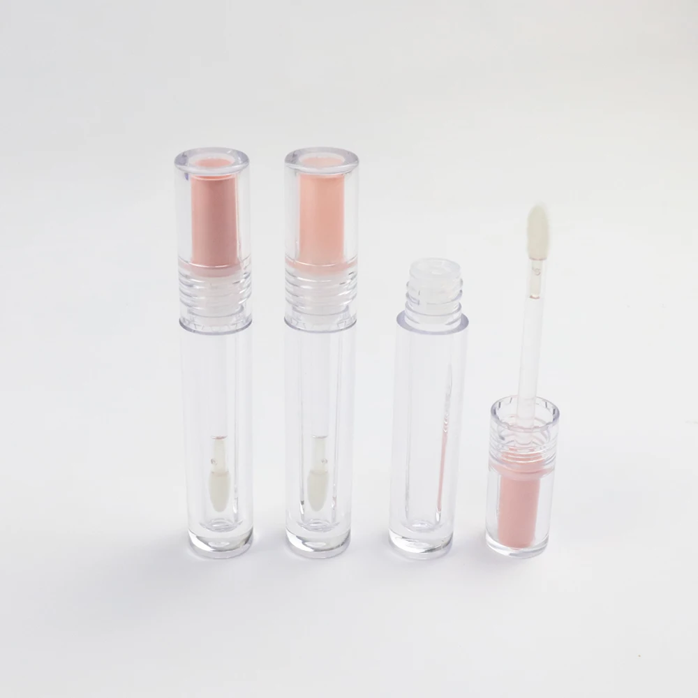 New Empty Custom Pink Transparent Liquid Lip Gloss Lipgloss Tubes