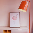 Pink Flamingo Girl Home Decor Table Top & Wall Art Mounting Painting Picture Photo Frame